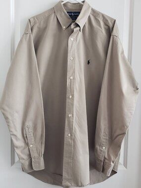 Men's Ralph Lauren Light Tan Blake Shirt- Sz L